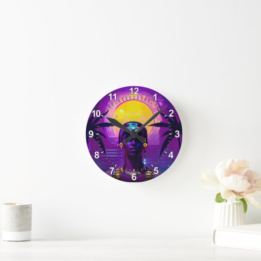 Synthwave Farao Ronde Klok (Huis)