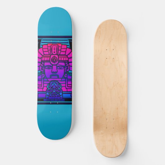 Synthwave Farao Skateboard (Voorkant)