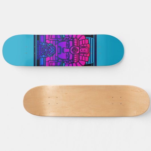 Synthwave Farao Skateboard (Horizontaal)