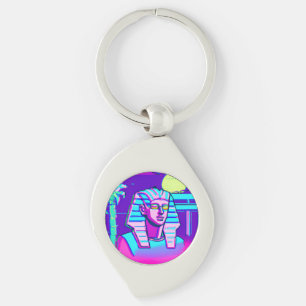 Synthwave Farao Sleutelhanger