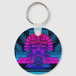 Synthwave Farao Sleutelhanger