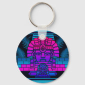 Synthwave Farao Sleutelhanger (Achterkant)