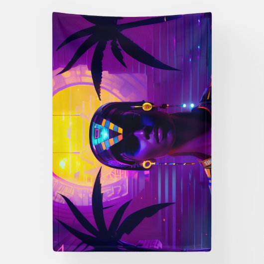 Synthwave Farao Spandoek (Verticaal)