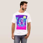Synthwave Farao T-shirt (Voorkant volledig)