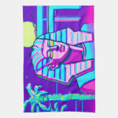 Synthwave Farao Theedoek (Verticaal)