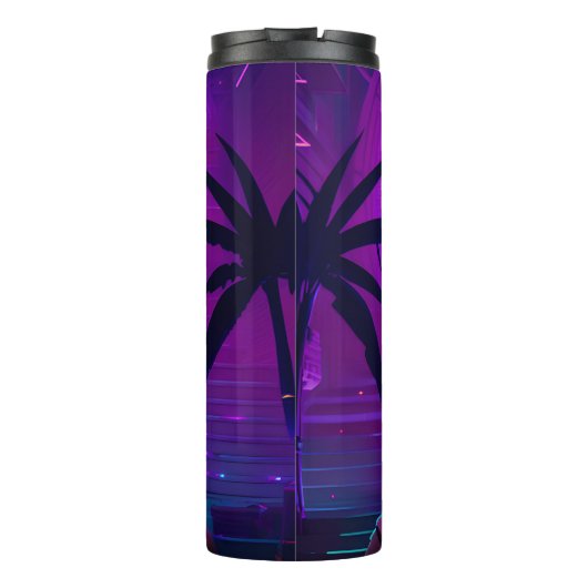 Synthwave Farao Thermosbeker (Achterkant)