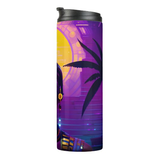 Synthwave Farao Thermosbeker (Geroteerd rechts)