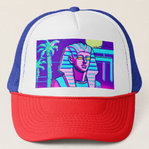 Synthwave Farao Trucker Pet