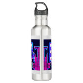 Synthwave Farao Waterfles (Achterkant)