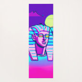 Synthwave Farao Yogamat (Achterkant)
