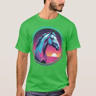 Synthwave Horse T-shirt