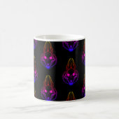 Synthwave Jackals Skull Coffee Mok (Center)
