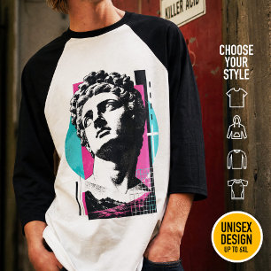 Synthwave Kolossenzen Moderne Christelijke Retro R T-shirt