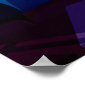 Synthwave Neon City: terras, penthouse Poster (Hoek)