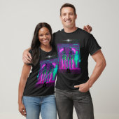 Synthwave Neon Robotic Graphic T-shirt (Unisex)