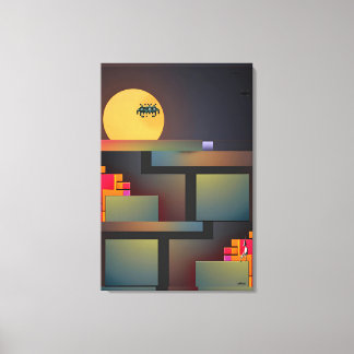 Synthwave Neurality Modernist II Canvas Afdruk