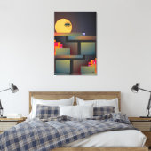 Synthwave Neurality Modernist II Canvas Afdruk (Insitu (Slaapkamer))