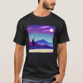 Synthwave outrun retrowave futuresynth Sci Fi 27 T-shirt (Voorkant)