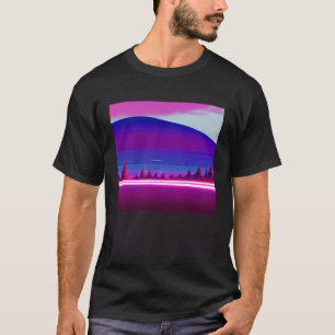 Synthwave outrun retrowave futuresynth Sci Fi 49 T-shirt