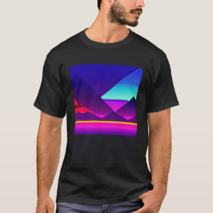 Synthwave outrun retrowave futuresynth Sci Fi 50 T-shirt