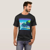 Synthwave outrun retrowave futuresynth Sci Fi 80 T-shirt (Voorkant volledig)