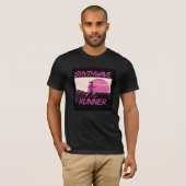 Synthwave Runner - Rétro Future Neon T-Shirt (Devant entier)