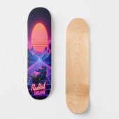 Synthwave Shred Edition 2 Skateboard (Voorkant)