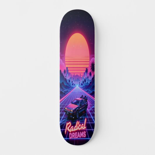 Synthwave Shred Edition 2 Skateboard (Voorkant)