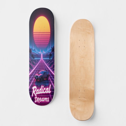 Synthwave Shred Edition 3 Skateboard (Voorkant)