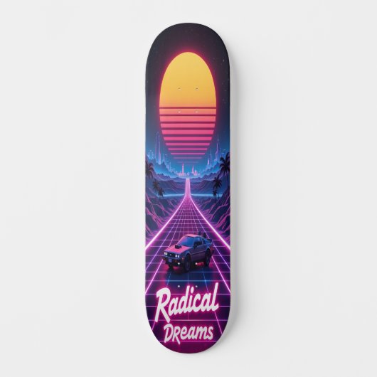 Synthwave Shred Edition 3 Skateboard (Voorkant)