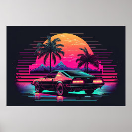 Synthwave Summit: Racing naar de zon Poster