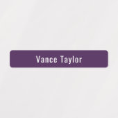 Synthwave Sunset Colors Waterproof Name Labels (Design 1)