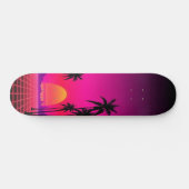 Synthwave Sunset: Edition 1 Skateboard (Horizontaal)