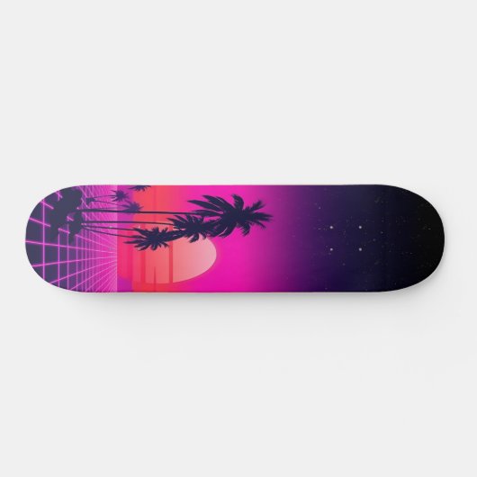 Synthwave Sunset: Edition 2 Skateboard (Horizontaal)