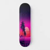 Synthwave Sunset: Edition 2 Skateboard (Voorkant)