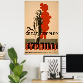 Syphilis Great Crippler  WPA Health Poster (Thuiskantoor)