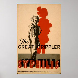 Syphilis Great Crippler WPA Health Poster
