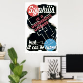 Syphilis is gevaarlijk 1941 WPA Poster (Thuiskantoor)