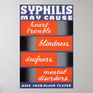 Syphilis kan Poster veroorzaken