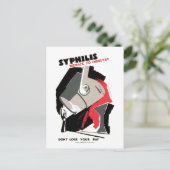 Syphilis ~ Menace naar de industrie Briefkaart (Staand voorkant)