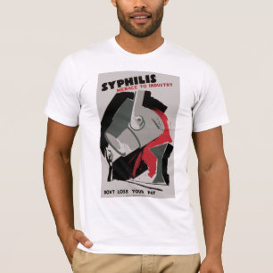 Syphilis ~ Menace naar de industrie T-shirt