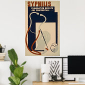 Syphilis WPA Health Poster (Thuiskantoor)