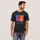 Syracuse Fan Scorebord Football Clemson SC T-shirt (Voorkant volledig)