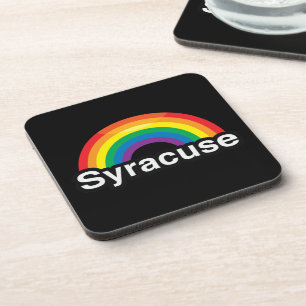 SYRACUSE LGBT PRIDE RAINBOW BIER ONDERZETTER