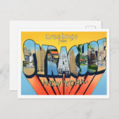 Syracuse, New York  Big Letters Briefkaart (Voorkant / Achterkant)
