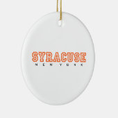 Syracuse, New York - letters Keramisch Ornament (Rechts)
