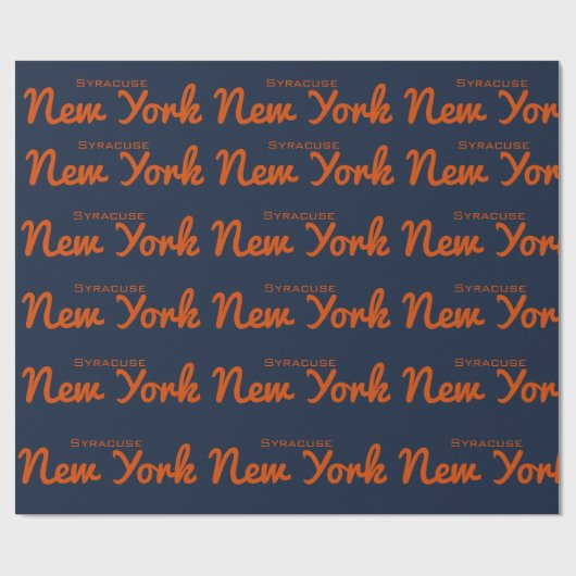 Syracuse, New York-pakpapier Cadeaupapier (Vlak)