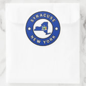 Syracuse New York Ronde Sticker (Tas)