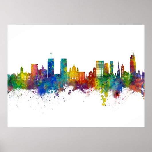 Syracuse New York Skyline Poster (Voorkant)