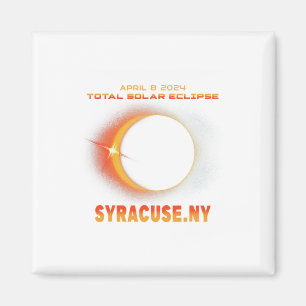 Syracuse New York Totale Zonsverduistering 2024 1 Magneet